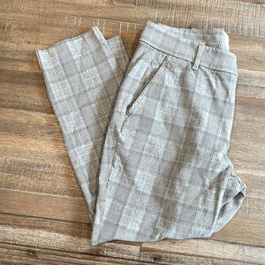 Women’s Gap size 12 Y2K 90s vibes plaid skinny ankle dress slacks